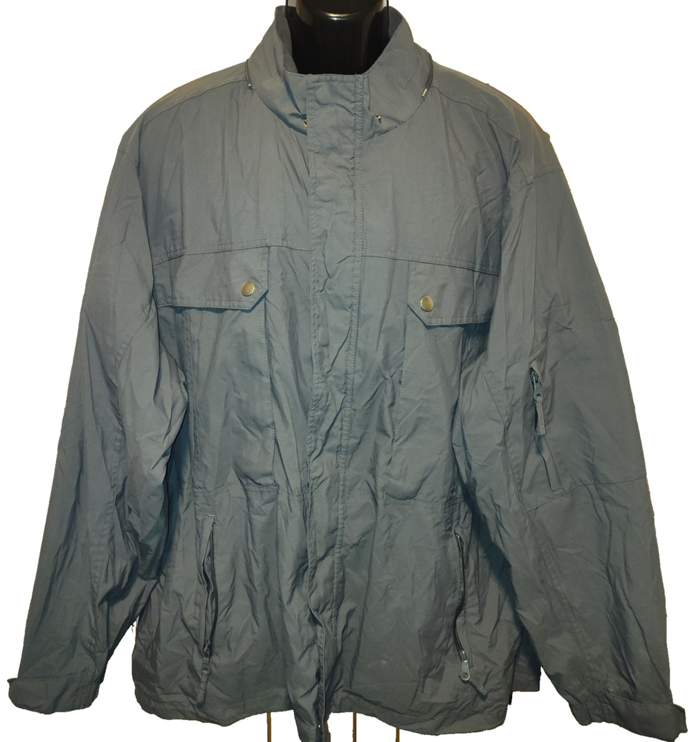 Athletech Men’s Gray Lightweight Zip Front Utility Pockets Jacket Size 2X BG27